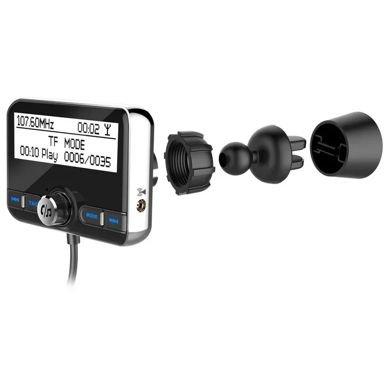 Adattatore radio digitale DAB per auto da 2,4 pollici Trasmettitore FM Bluetooth MP3 per auto Dab002