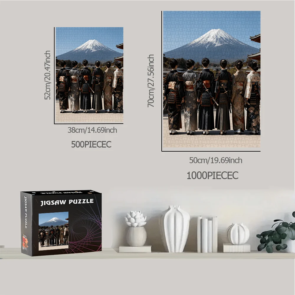 500 قطعة أو 1000 قطعة أحجية جبل فوجي وكيمونو مناسبة لأعياد الميلاد وعيد الميلاد وعيد الفصح والعودة إلى المدرسة - تحدي متوسطة #4