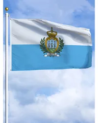 3×5FT San Marino Emblem Flag Polyester Printed Banner Tapestry For Decor