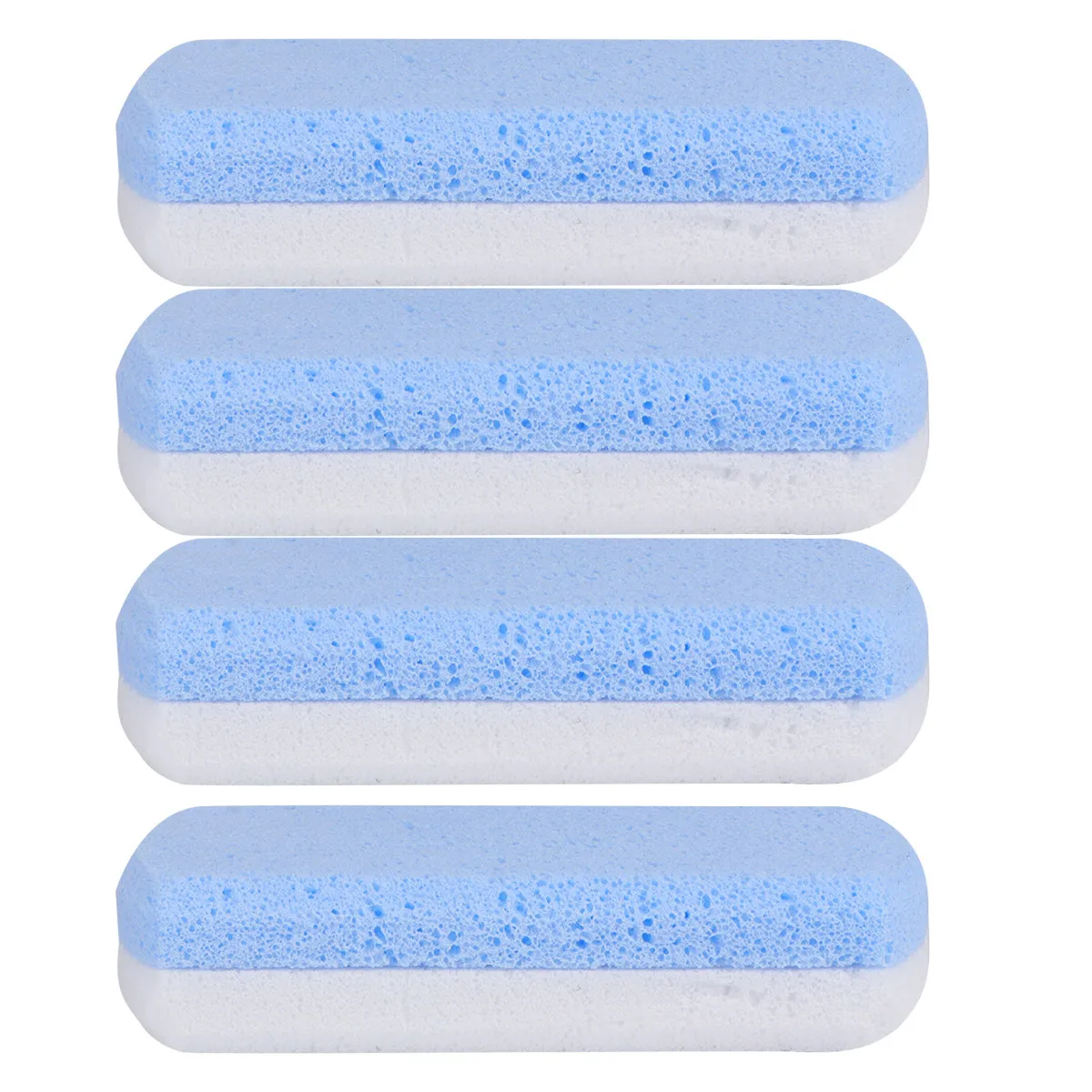 4Pcs Foot Rasp Double-Color Glass Pedicure Stone Callus Removers Dead Skin File Smooth Foot Care Tool for Cracked Heels