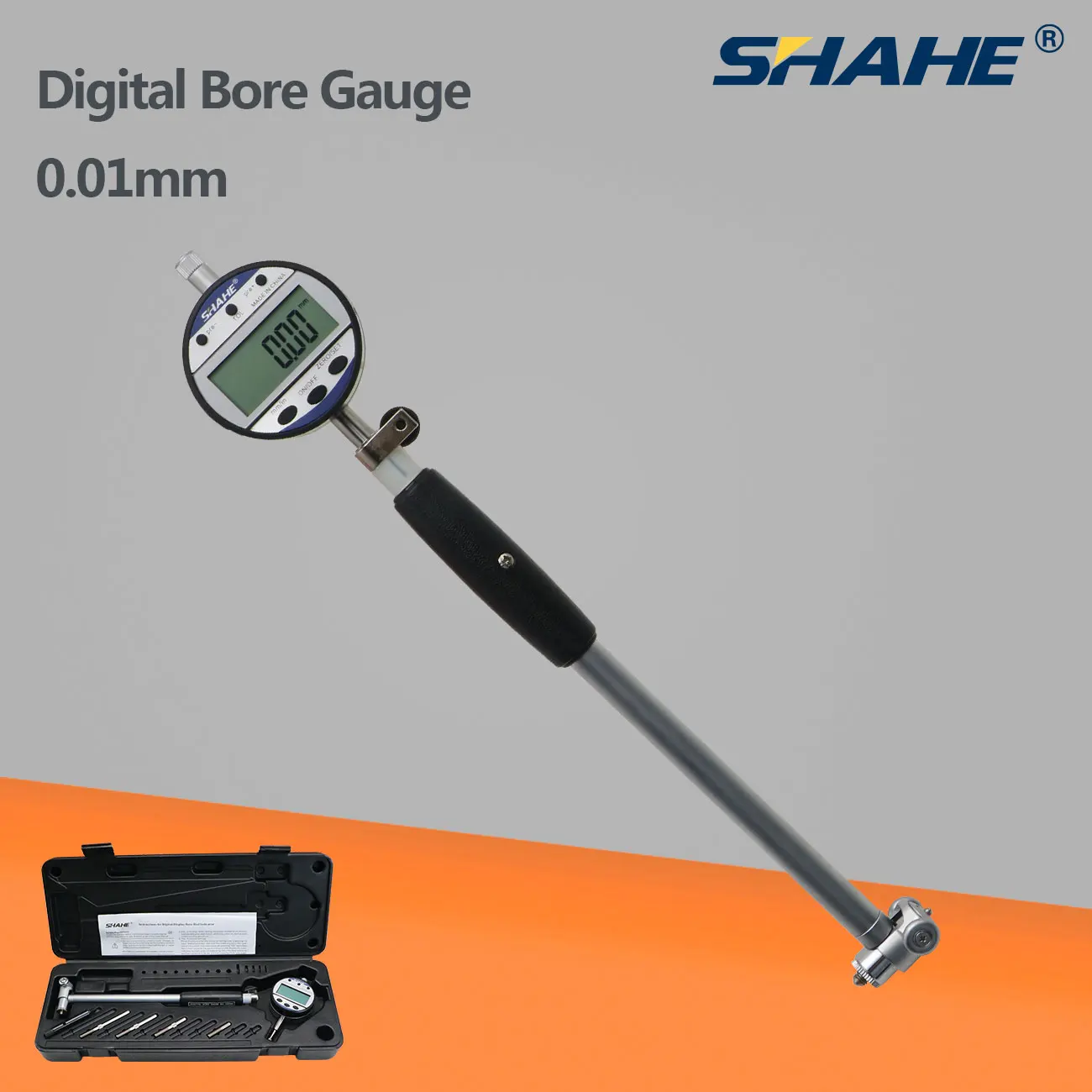 SHAHE 18-35/35-50/50-160mm 0.01mm Digital Bore Gauge Measuring Tools Bore Gauge Indicator 0.01 Mm