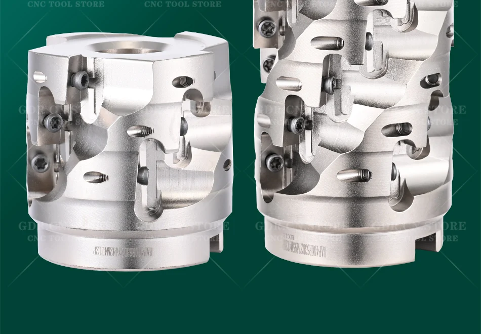 BAP BAP400R 400R Spiralförmiger Schneidkopf für Maisfräser. Verwendet für APMT APMT1604 1604 1135 Wendeschneidplatten für FMB FMB22 FMB27 Werkzeughalter. – Detail 2