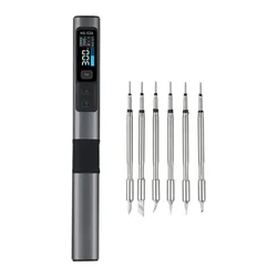 1set Soldering Iron HS-02A For FNIRSI HS02A Smart Electric Soldering Iron PD 100W Constant Temperature Kit W/Soldering Iron Head