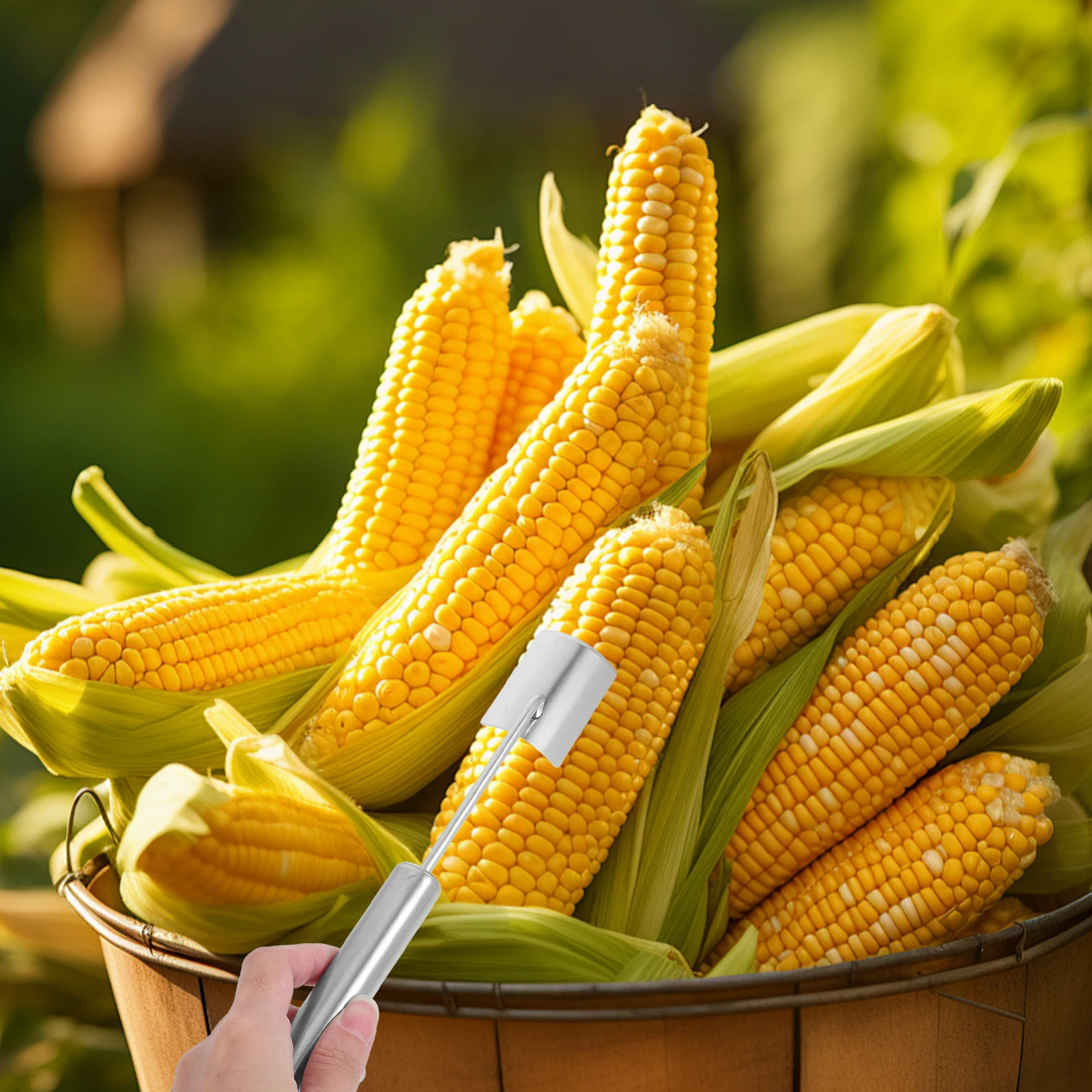 

Corn Sheller Stainless Steel Heavy Duty Kernel Remover Cob Thresher Peeler Corn Tool Quick Peeling Machine Thickened
