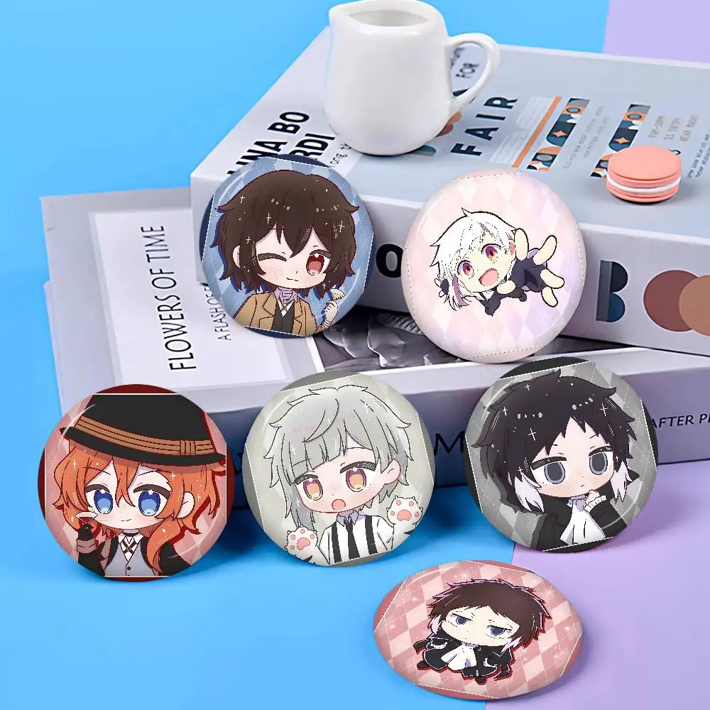 Anime Bungo Stray Dogs Creative Tinplate Soft Button Pins Animal Icon Brooch Lapel Backpack Badge Accessories Pin