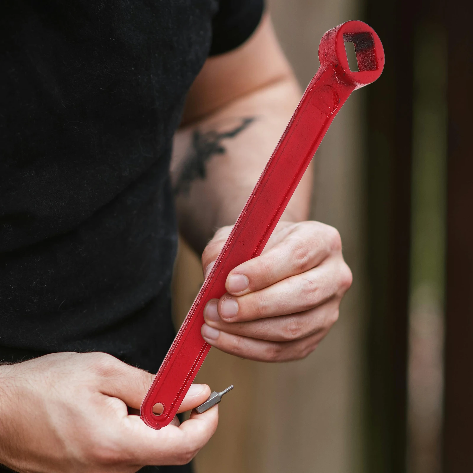 

2pcs Fire Hydrant Wrench Thickened Cast Steel Emergency Tools Portable Firefighting Spanner Hydrant Metal Tool