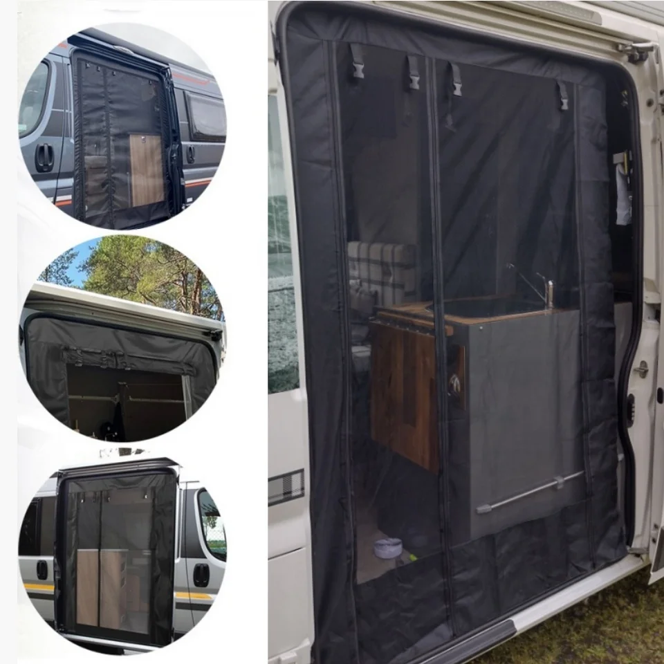 RV Camper Side Door Mosquito Net Curtain Anti-Bug Screen For Fiat Ducato/Peugeot Boxer/Citroen Relay 2006+ RV Accessories
