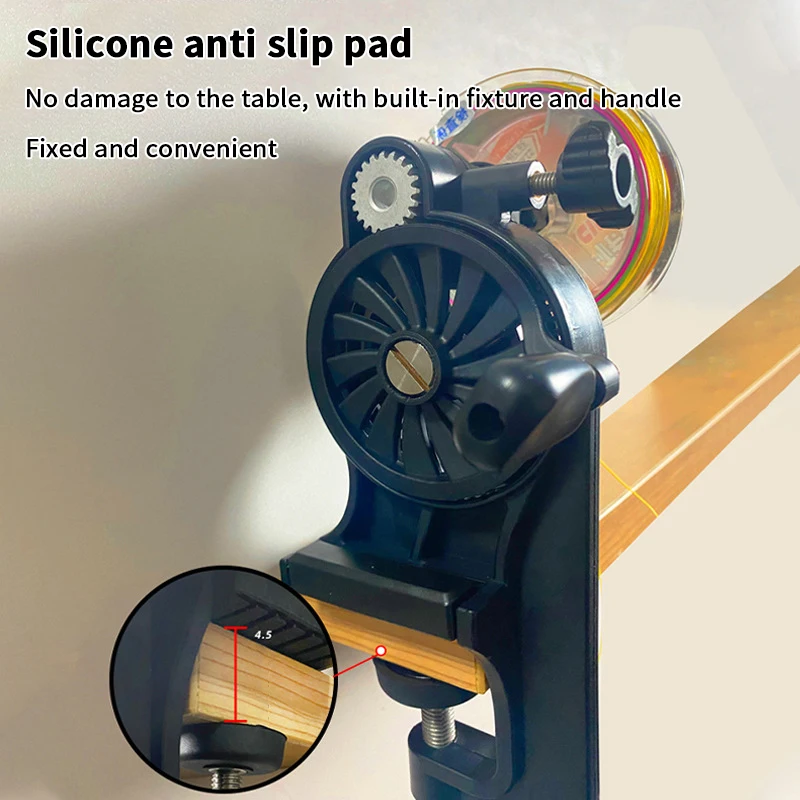 

New Non-slip Fishing Line Spooler Adjustable Fishing Line Winder Table Clamp Reciprocating Fishing Wire Winding Reclaimer