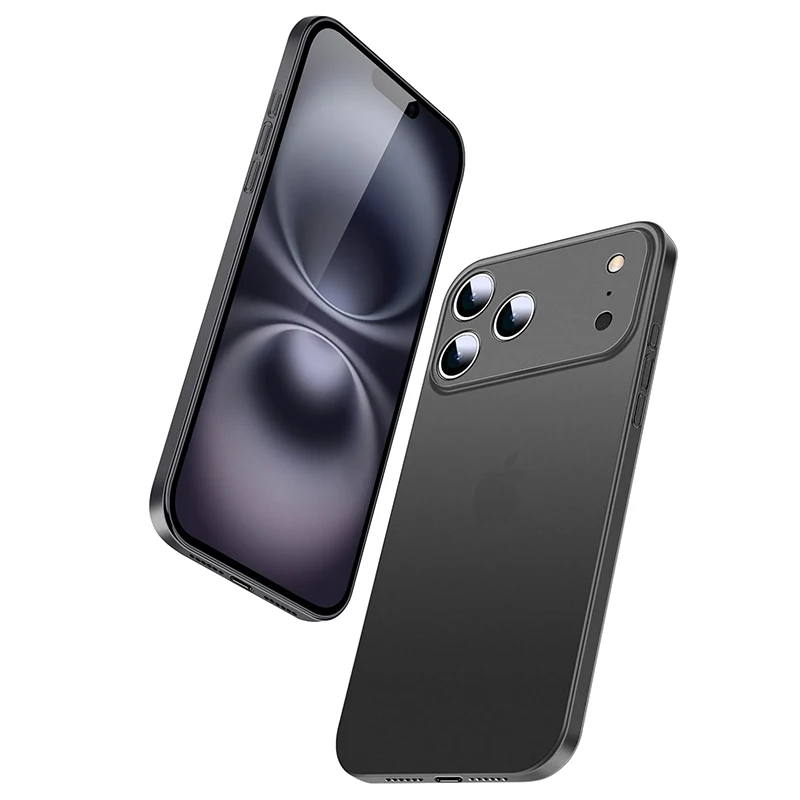 Coque rigide mate Ultra fine de 0.3mm pour iPhone 17 Air 17 16 Pro Max translucide mince PP couverture arrière souple pour iPhone 16 Plus 16E Capa