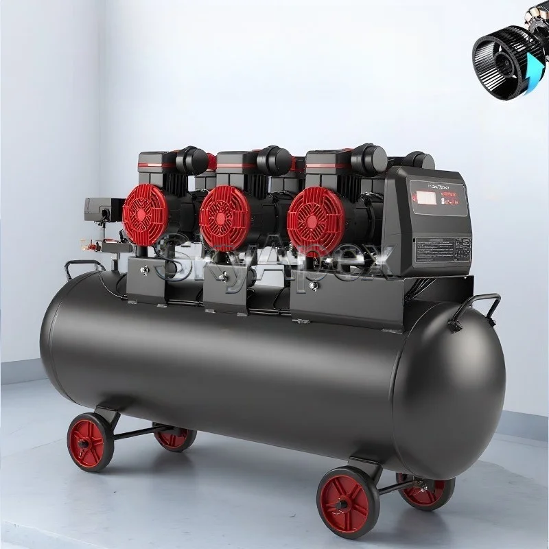 Oil Free Silent Air Compressor Industrial Large Pump Small Inflator Auto Repair Paint Woodworking Equipment - view 4