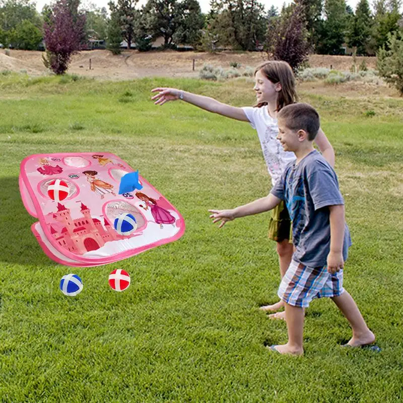 Toddler Bean Bag Toss Animal Bean Bag Toos Game Double-Sided Outdoor Toss Game Dinosaur Bean Bag Toss Family Party Supplies For