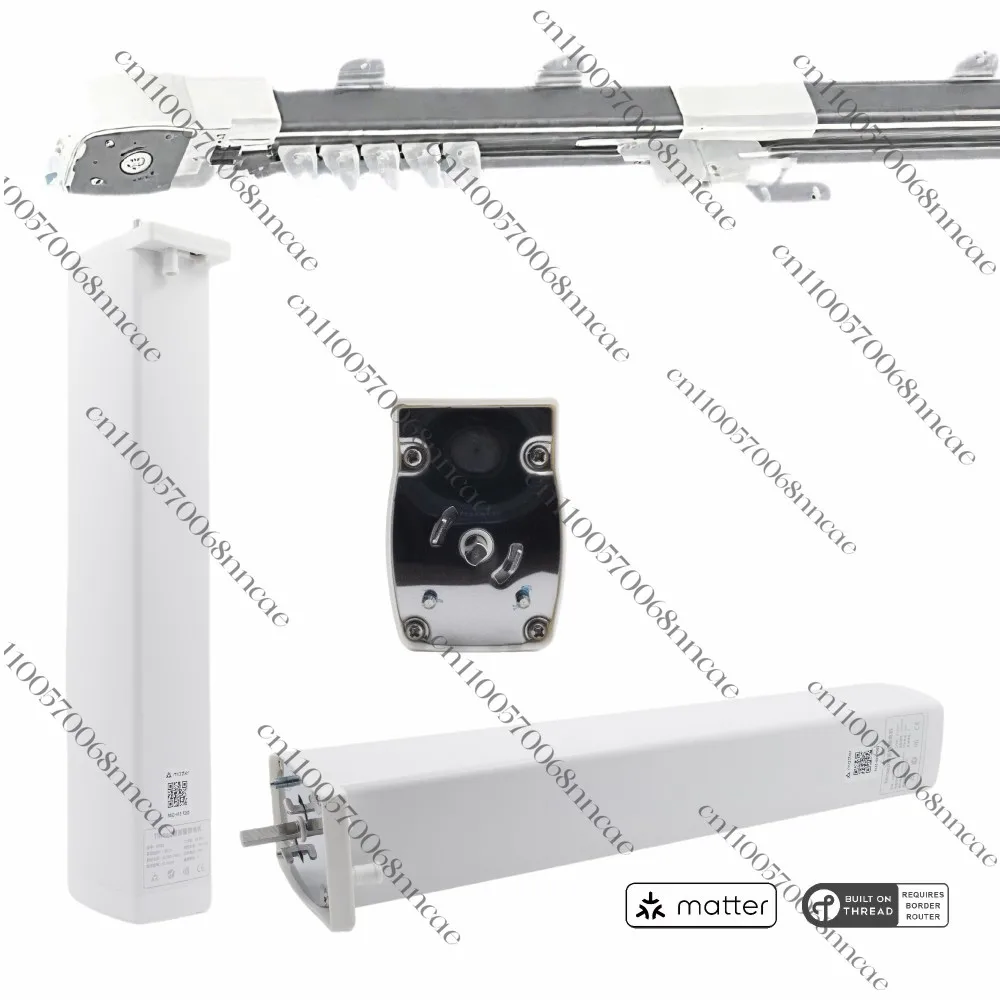 

Matte over-line intelligent curtain motor, with track group intelligent electric curtain driver remote application control voice