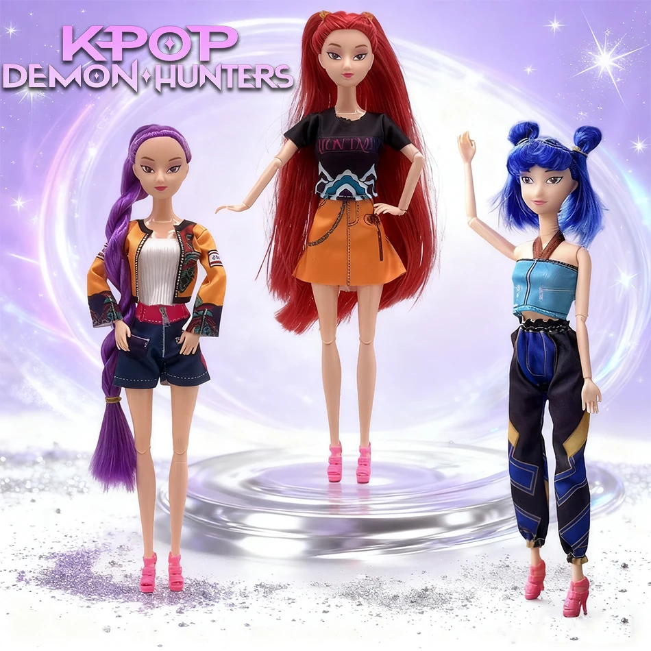 

НОВАЯ аниме KPop Demon Hunters кукла виниловая игрушка Rumi Mira Zoi персонаж виниловая маска фигурка коллекция модель куклы игрушки подарок на день рождения