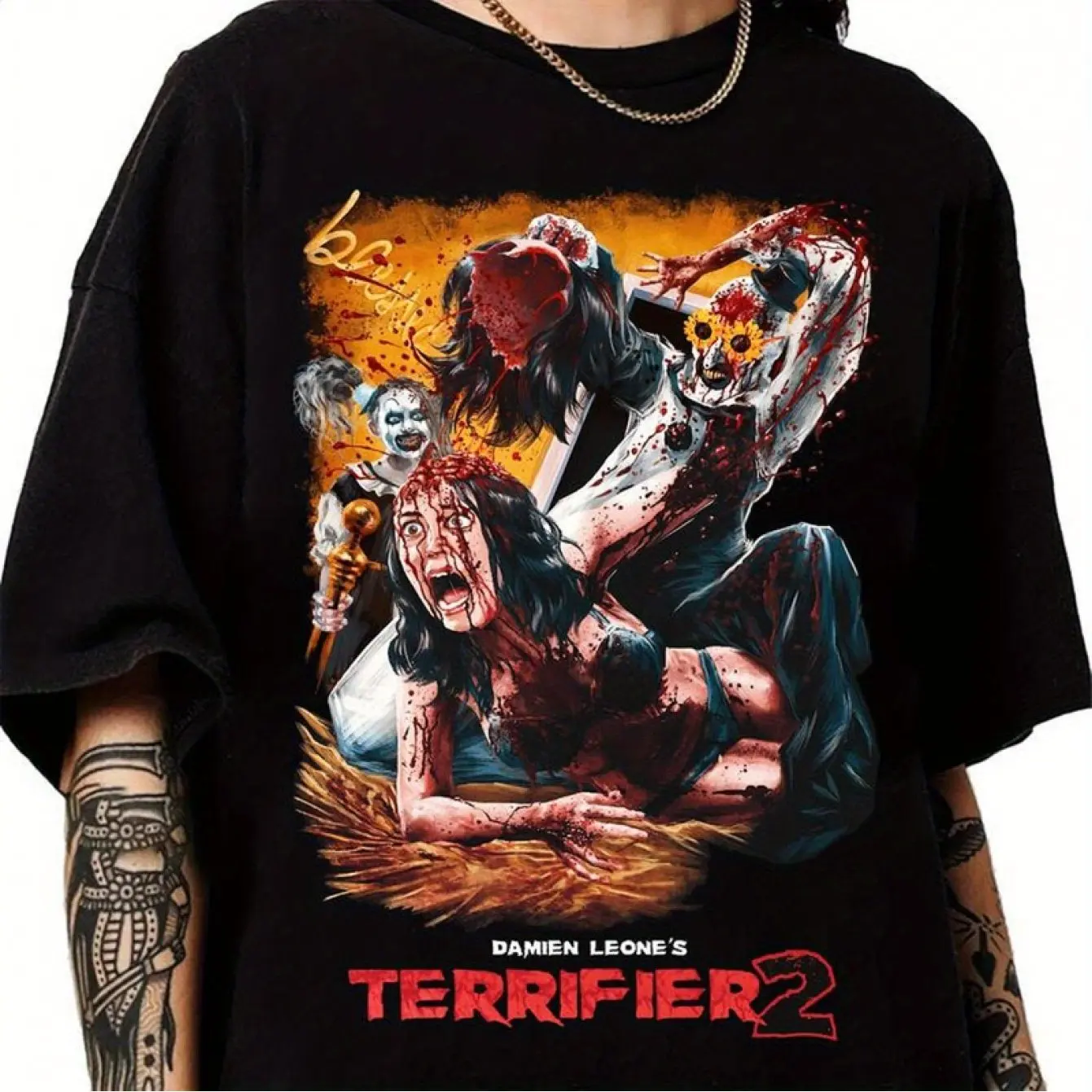 Camiseta de película de terror, camisa de cine de terror negra unisex, disfraz de Halloween o disfraz de fanático de terror diario