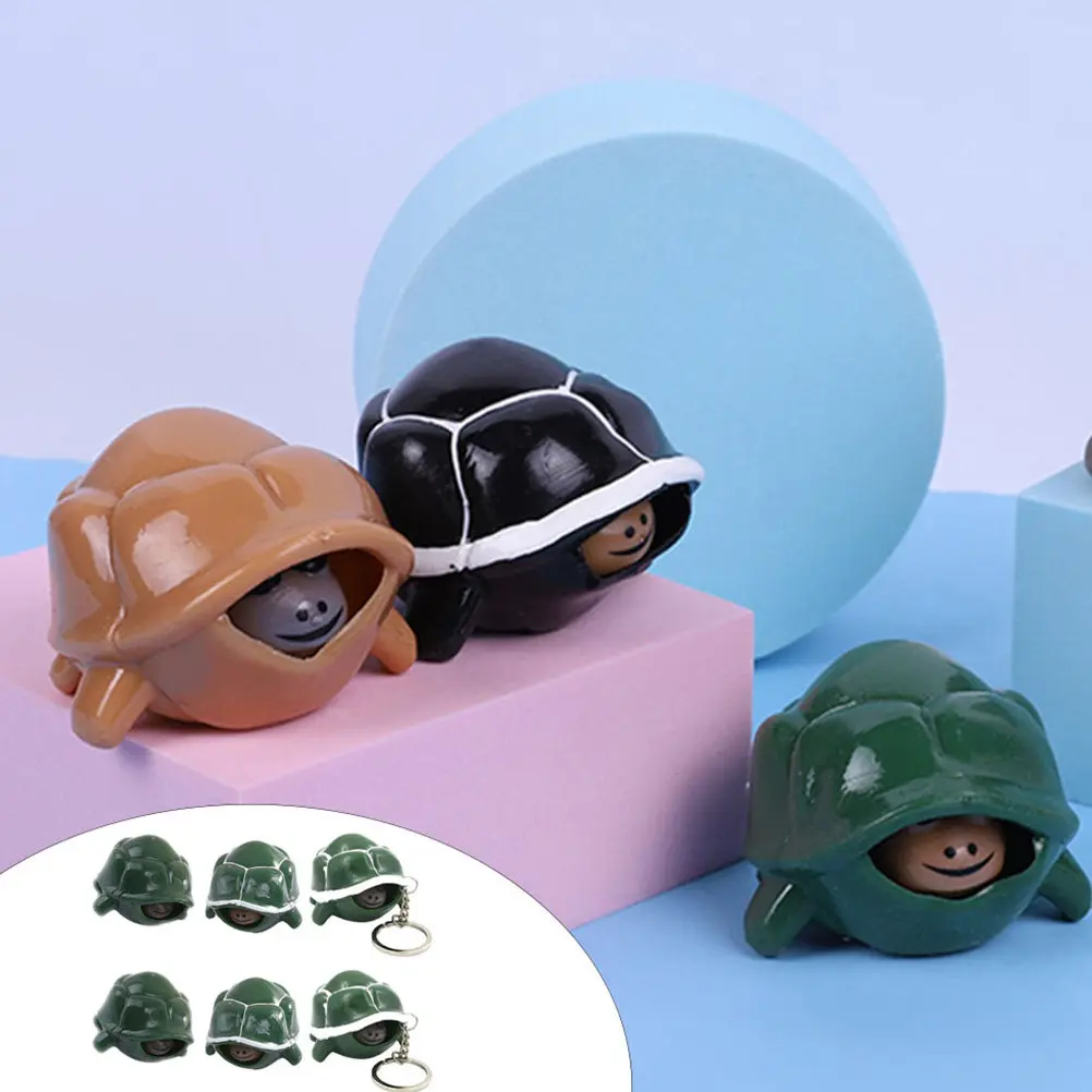 9pcs Squeeze Sensory Turtle Toys – Colorful Quiet Fidget Toys for Kids, Calming Stress Relief Figurines