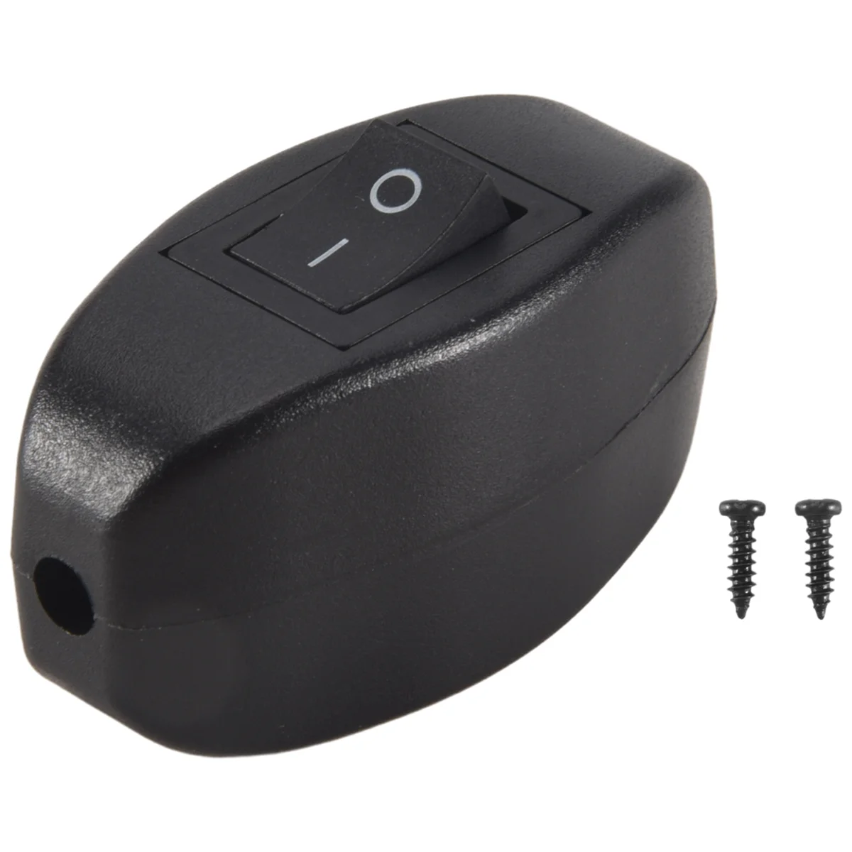 Activity Black Bedroom On Off Button In Line Switch 6A/250VAC 10A/125VAC