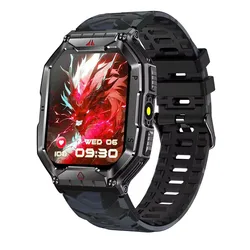 for Ulefone Armor 26 Ultra 24 22 23 21 Smart Watch 650mAh BT Call Compass Waterproof Blood Oxygen Heart Rate Monitoring Sports