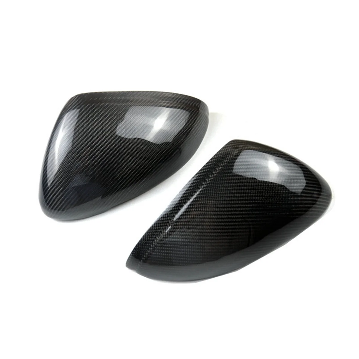 Cubiertas de espejo retrovisor de fibra de carbono Real para Porsche Macan 2014-2022 tapa de espejo lateral de puerta-L49A