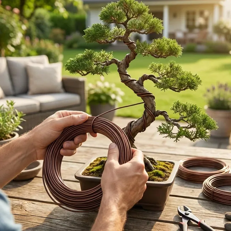 5M Bonsai Training Wire Set for Garden Plant Support Aluminum Wire DIY Bonsai Craft Climbing Vine Tree Shaping Gardening Tools - view 3