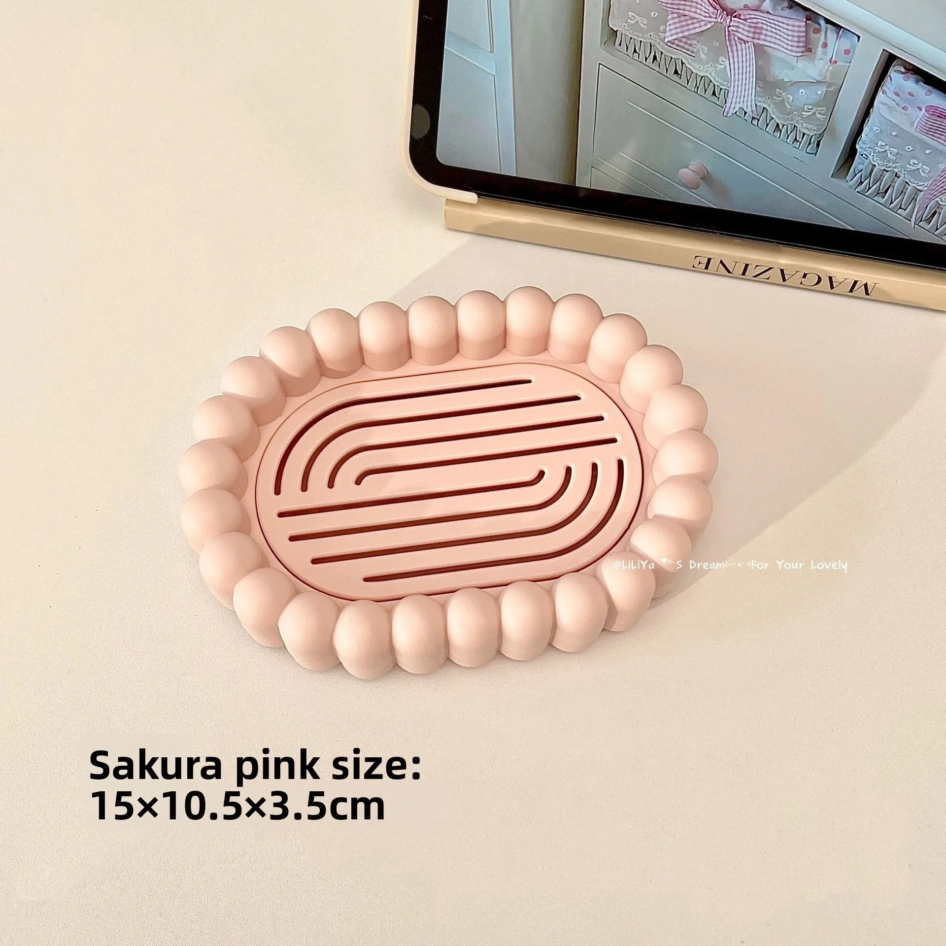 Bathroom Soap Box Plastic Soap Dish with Drain Hole Soap Holder Home Soap Storage Tray view 5
