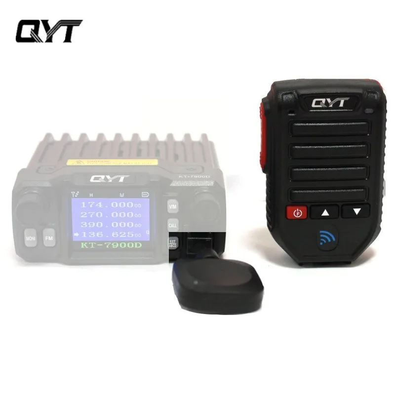 QYT BT-89 Altavoz de micrófono de mano inalámbrico Bluetooth 8 pines BT89 para QYT KT-8900 KT-8900R KT-7900D KT-8900D Radio móvil para coche