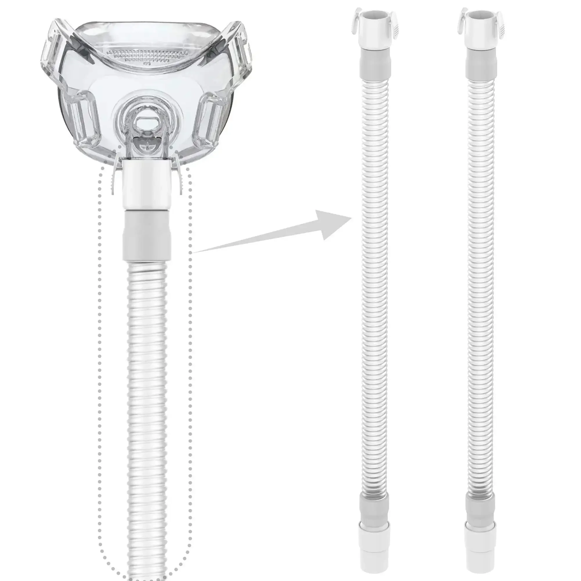 

2 Packs Quick Release Tube Compatible with Amara View, Only Short Tube for AV, No Elbow, Improved Design and Upgraded Material