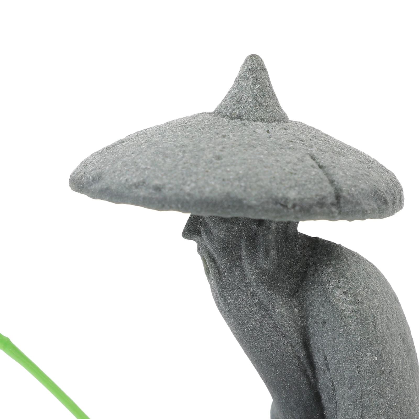 

Resin Fisherman Figurine Ornament Miniature Sculpture Rockery Bonsai Decor Aquarium Statues Lifelike Realistic Appearance Micro