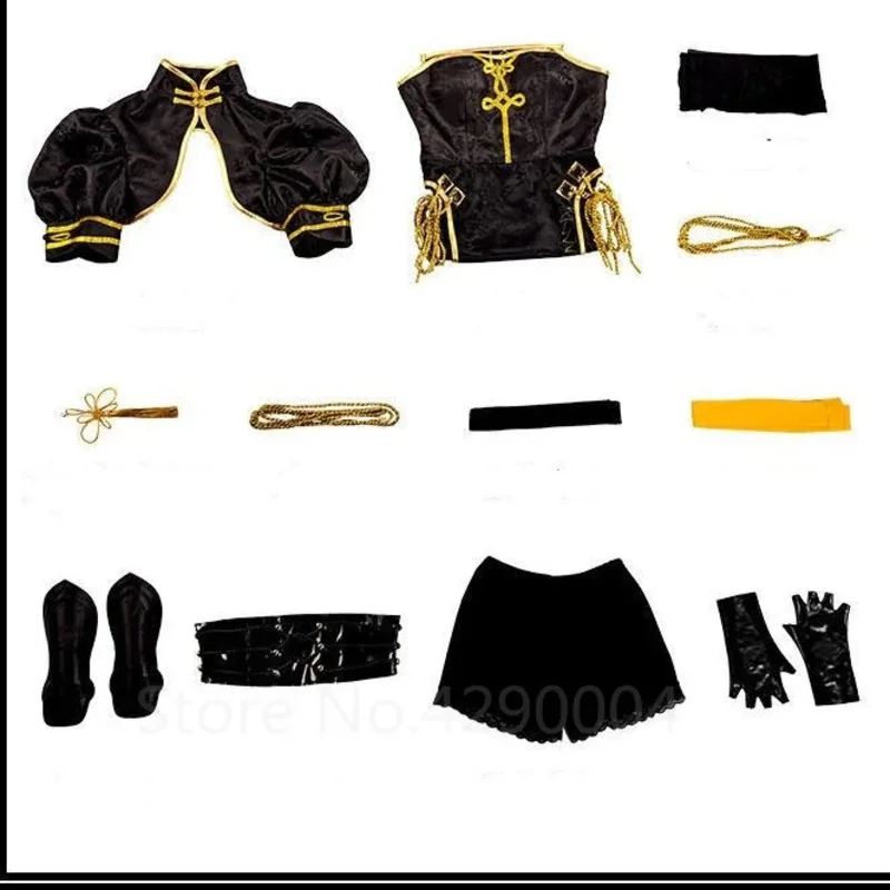 Хэллоуин Нарака: Bladepoint Viper Ning Qipao Косплей Костюм Парик Вечеринка Аниме Костюм Взрослых Женщин Сексуальное Верхнее Платье Нижние Брюки