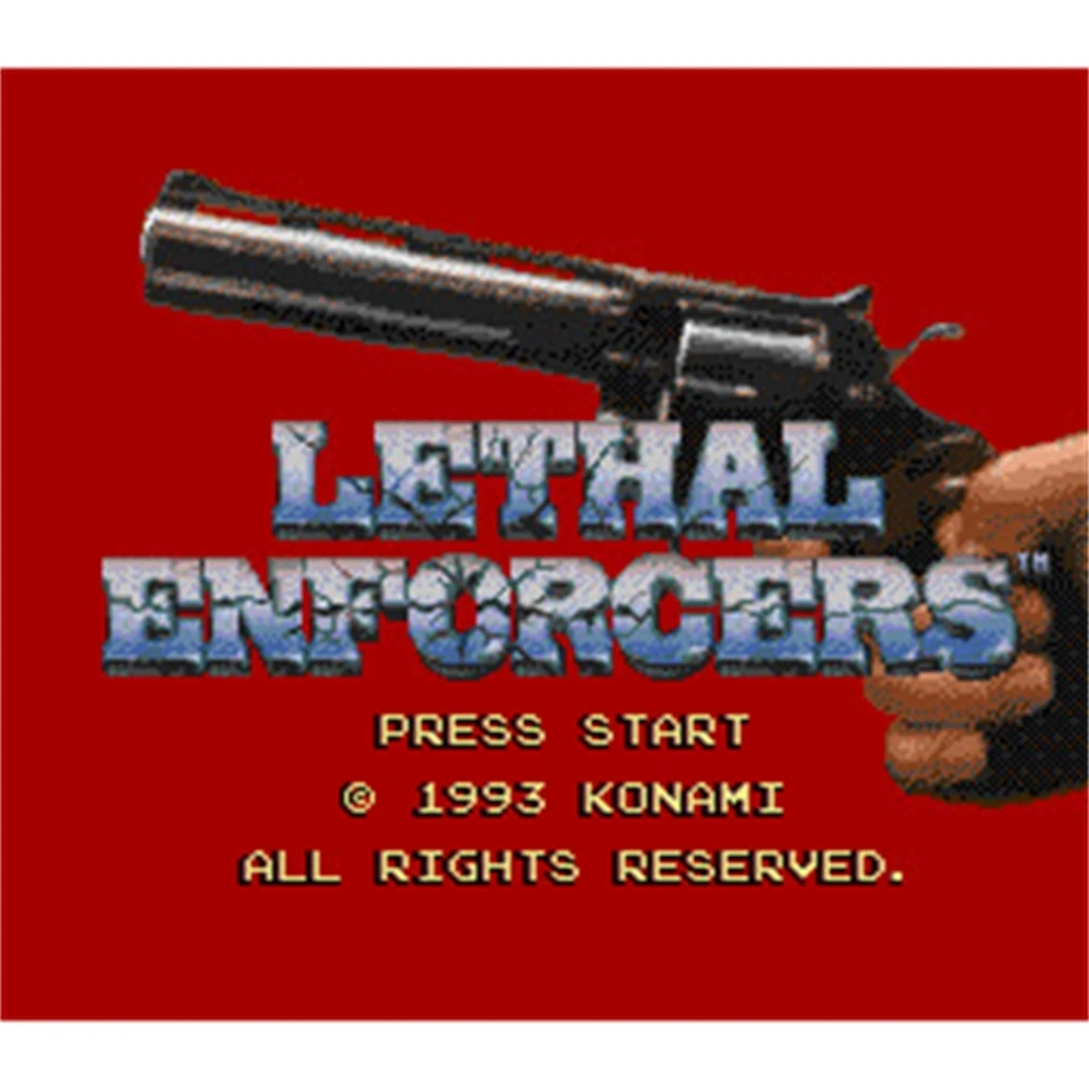 Lethal Enforcers Region Free 16Bit MD Game Card For Sega Mega Drive For Genesis