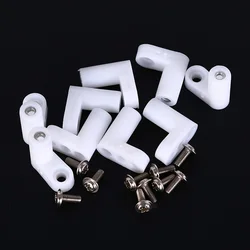 10pcs Fixed Plastic Pcb Mounting Feet 20mm Feet Right L Type Angle With Screws Reinforcement