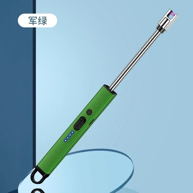Portable 720° Arc Plasma Pulse Lighter Home Kitchen USB Rechargeable Windproof Flameless Ignitor Extended Safety Lighters Gifts