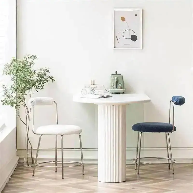 Cafe Chair Chairs Backrest Simple Leisure Dressing Home Bedroom Living Chair Creative Room Restaurant Study Desk Chairs