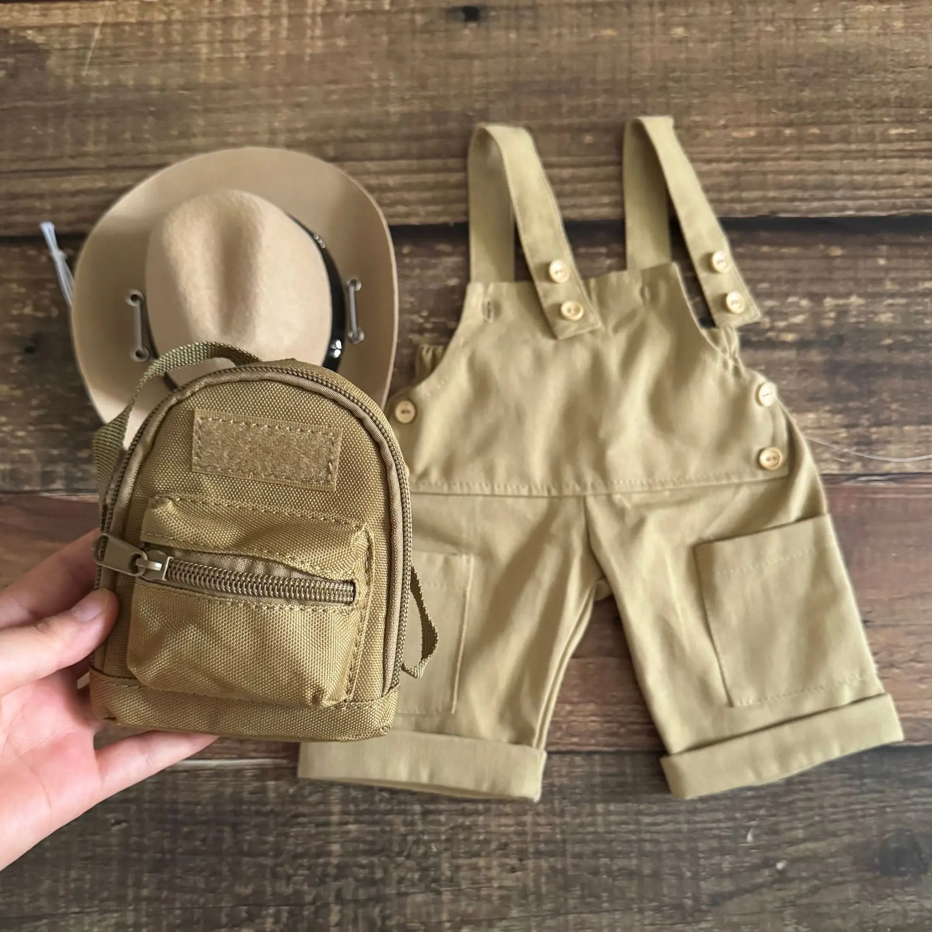 Puntelli per fotografia neonato Bretelle per outfit Occhiali cosplay per neonato Cappello da cowboy Accessori per oggetti di scena per servizio fotografico per bambini