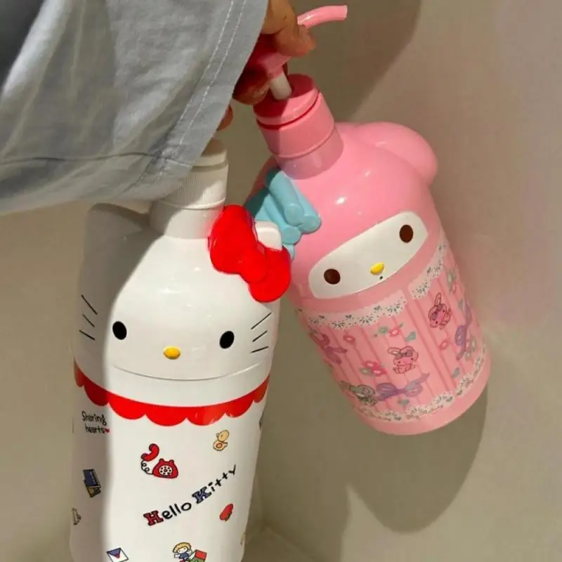 Miniso Hello Kitty Sanrio Separate Bottling Pink My Melody Cartoon Plastics High Capacity Shampoo Bottle