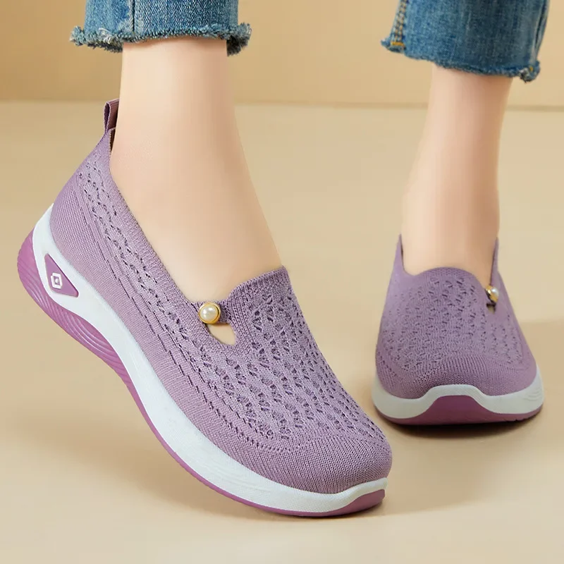 

Concise Style Flats for Women 2025 Spring Autumn Breathable Casual Shoes with Soft Soles women flat shoes sneakers