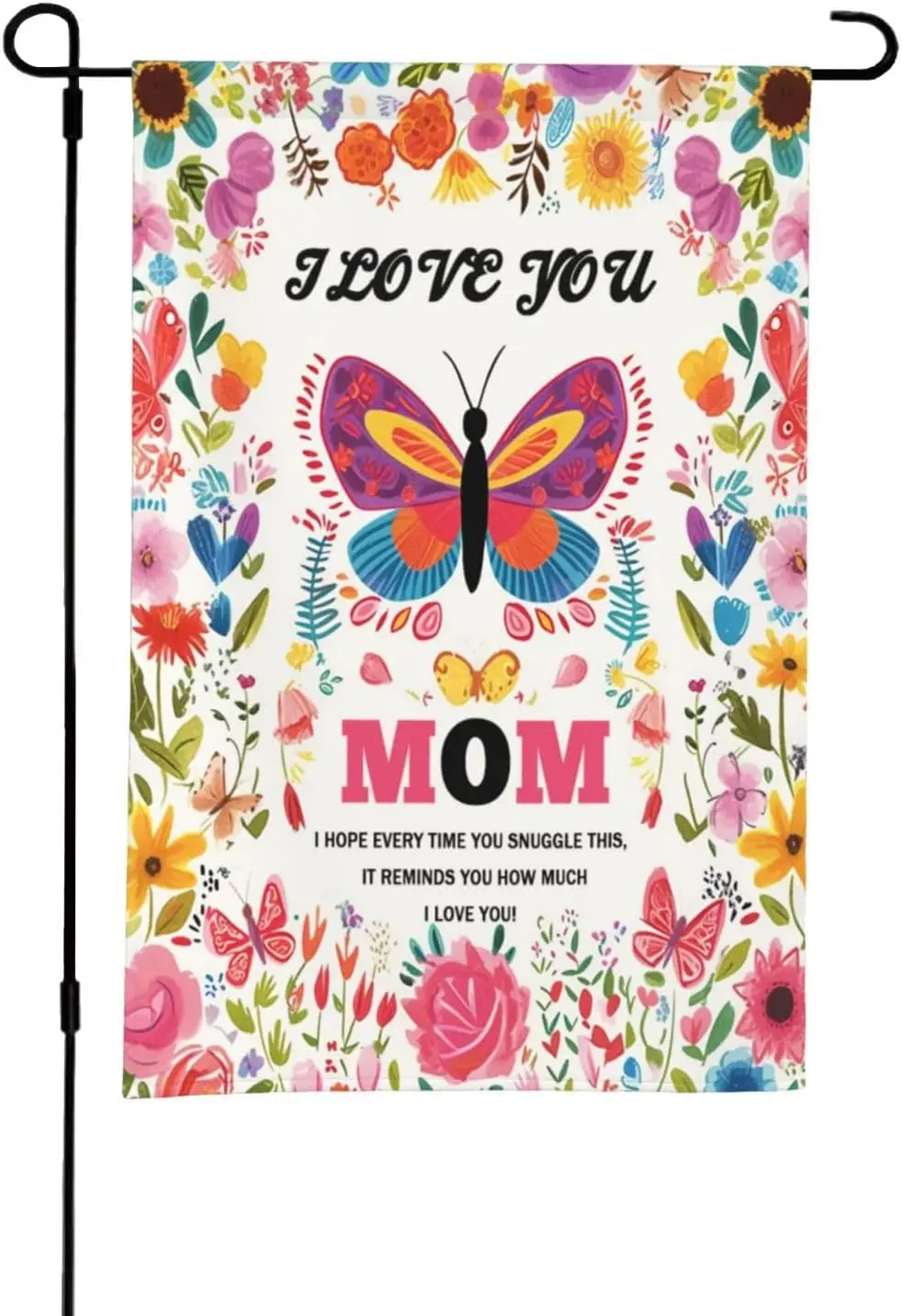 Mom Birthday Gifts Butterfly Garden Flag 12