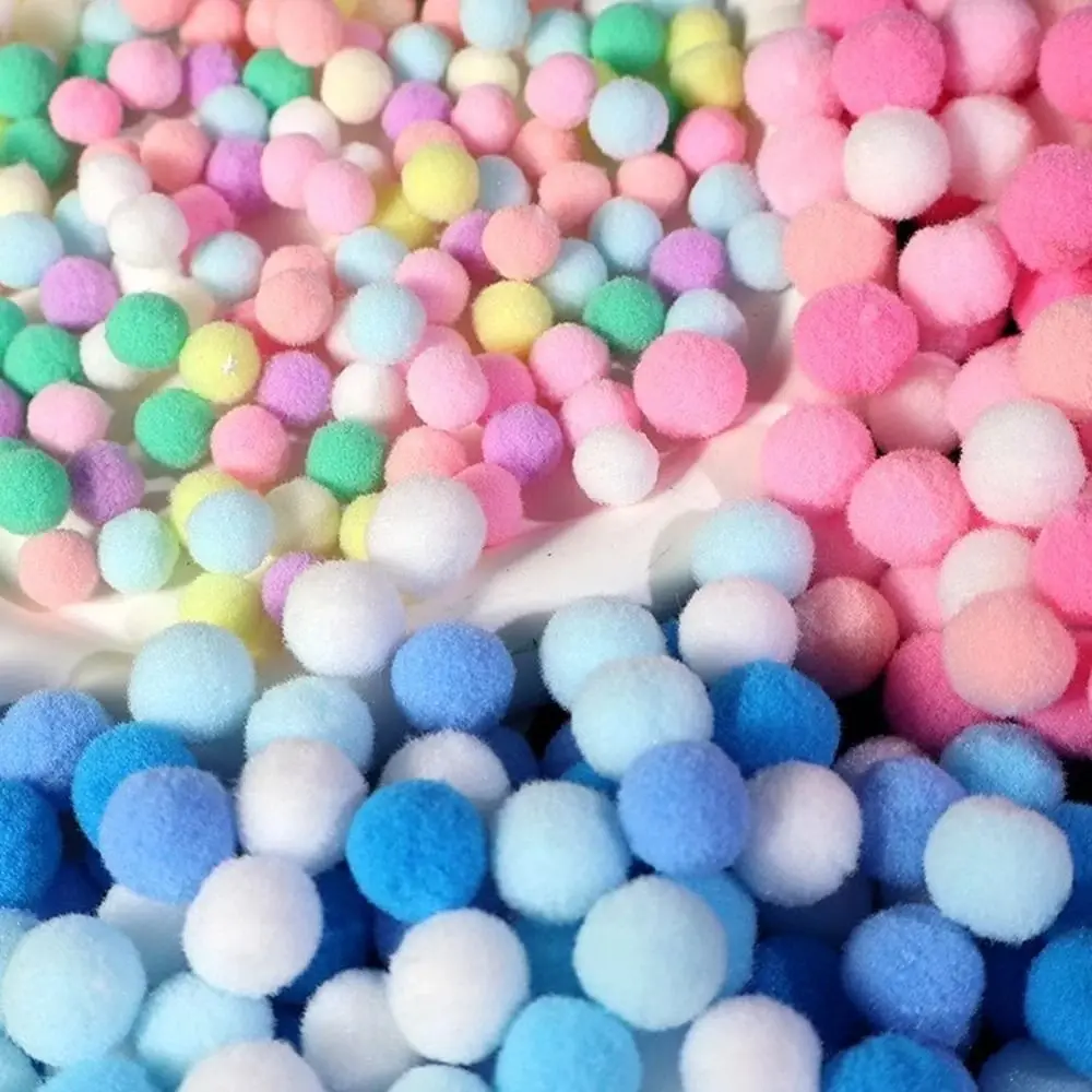 1 confezione da 1 cm/1,5 cm palline di pelliccia con pompon colori di Natale fai da te fai da te pom pom palla morbida e soffice fai da te palla di peluche matrimonio