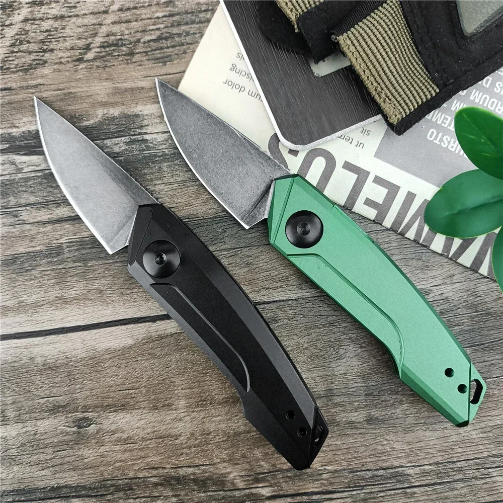 KS 7250OLSW Launch 9 Mini Pocket Knife CPM 154 Blade T6 Aluminum Handle Bushcraft Camping Knife Folding Edc Portable Tool