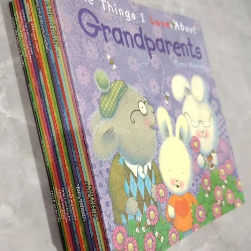 18 Books/set When I 'm Feeling Hairy Rabbit Picture Story Reading Book English Baby Regulate Emotion Management Books