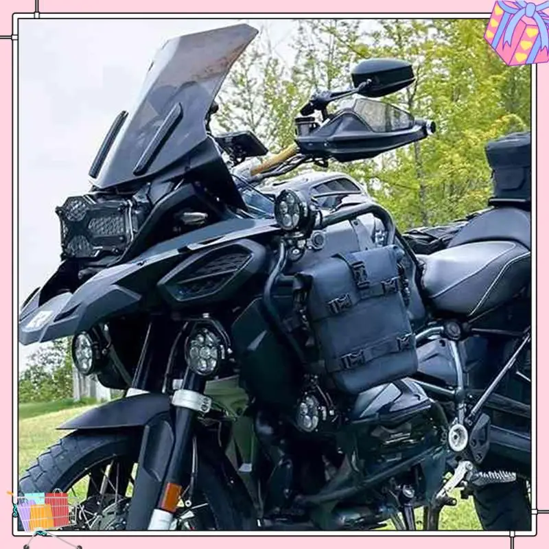 

A77T-Motorbike Rear Rack Trunk Storage Bag Waterproof Motorcycle Bumper Bag With Shoulder Strap Riding Tools