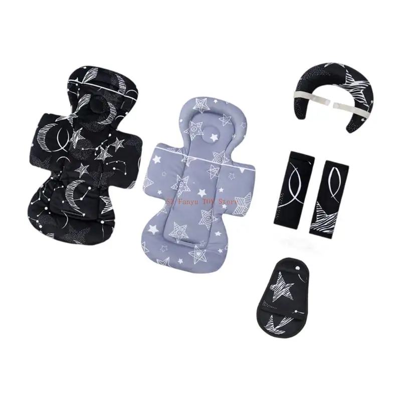 96GC مزدوجة الجوانب لعربات الأطفال، وسادة مقعد قابلة للتنفس، تدعم النسيج الآمن، سهلة التنظيف، تناسب معظم مقاعد السيارات #3