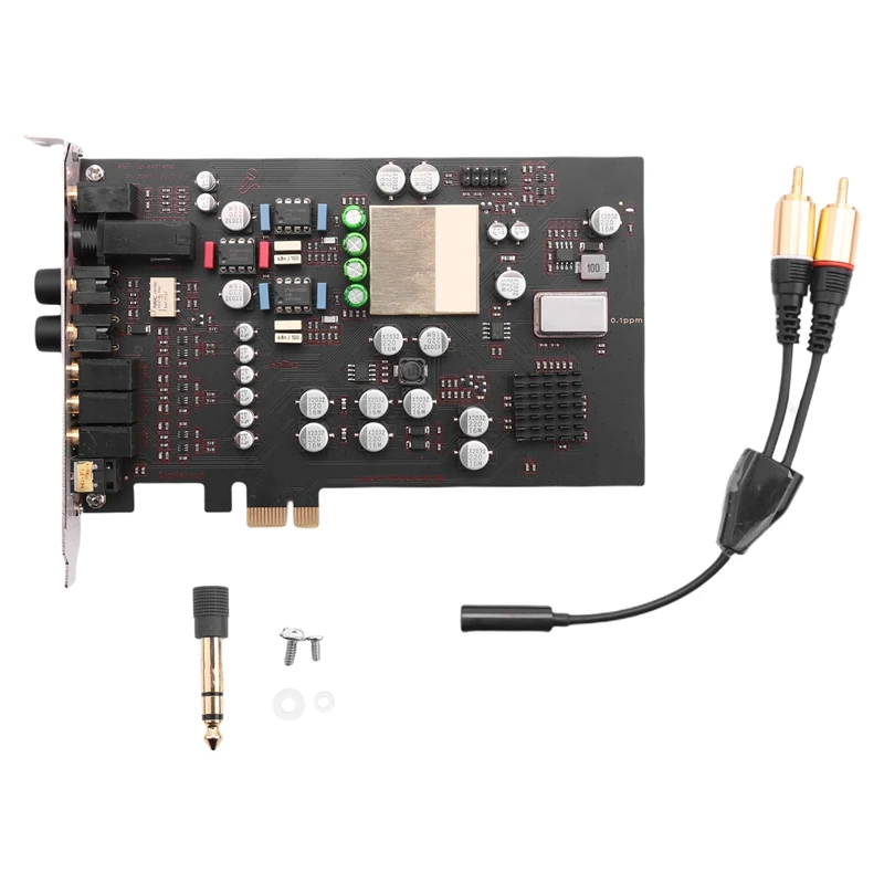 

ABGZ-Independent Op Amp DAC Desktop Built-In HIFI PCI-E Sound Card [Sound Source Pcie Max] Hifi/Warm Compensation