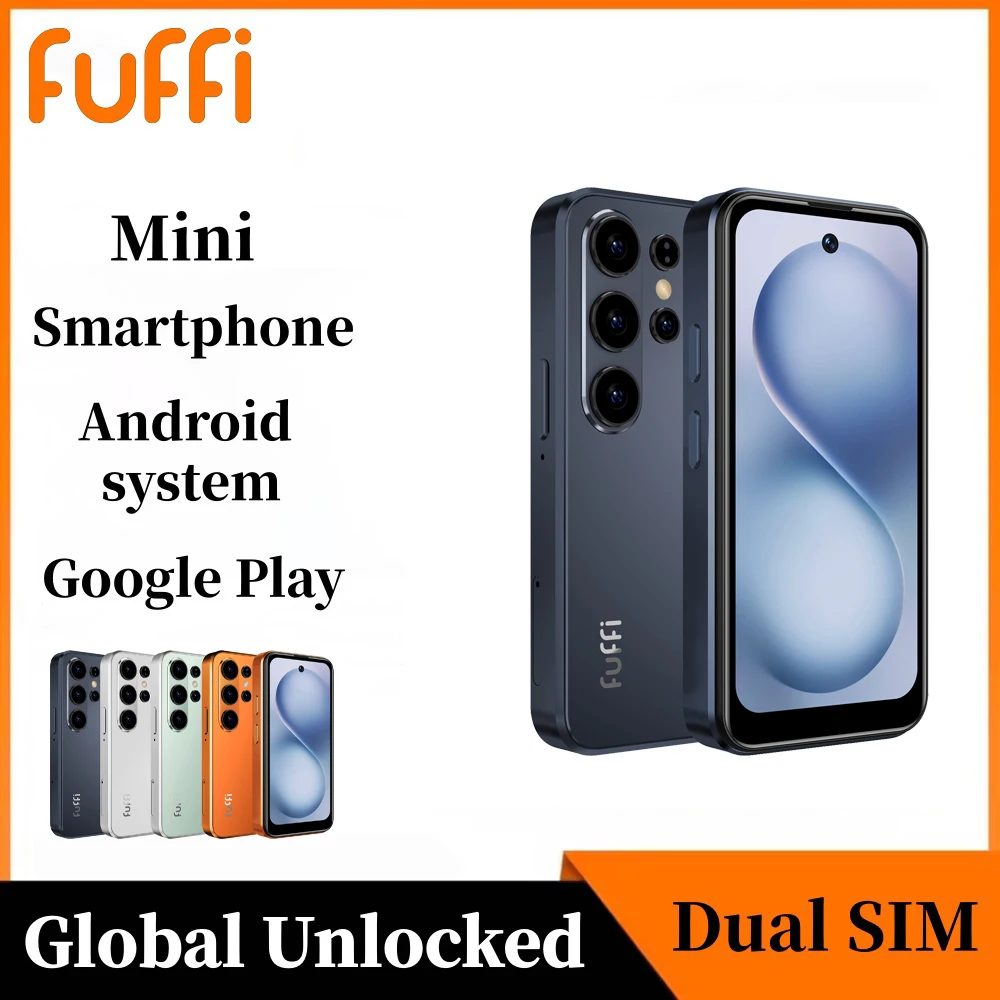Teléfono Inteligente Mini FUFFI S26 Pro, Teléfono Android con Identificación Facial, Portátil, 8.1 Pulgadas, Mini Celular HD de 3.75 Pulgadas, 2+16 GB de ROM, Batería de 1500 mAh