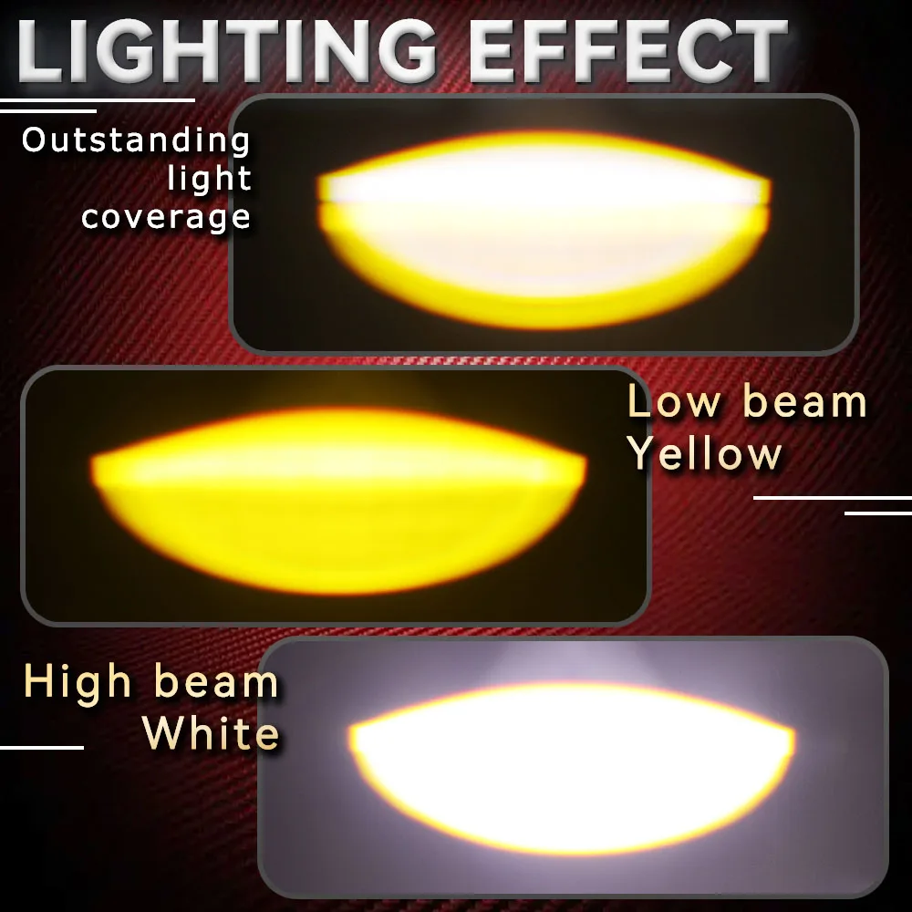 2 بوصة الدراجات النارية المصباح مساعد Led الأضواء أبيض أصفر دراجة نارية مصباح قيادة Led ضوء العمل للطرق الوعرة 4x4 سيارة Suv