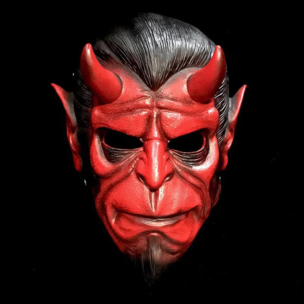 Resin Warrior Hell Demon Cosplay Mask Halloween Party Reaper Ghost Head Mask Birthday Gifts