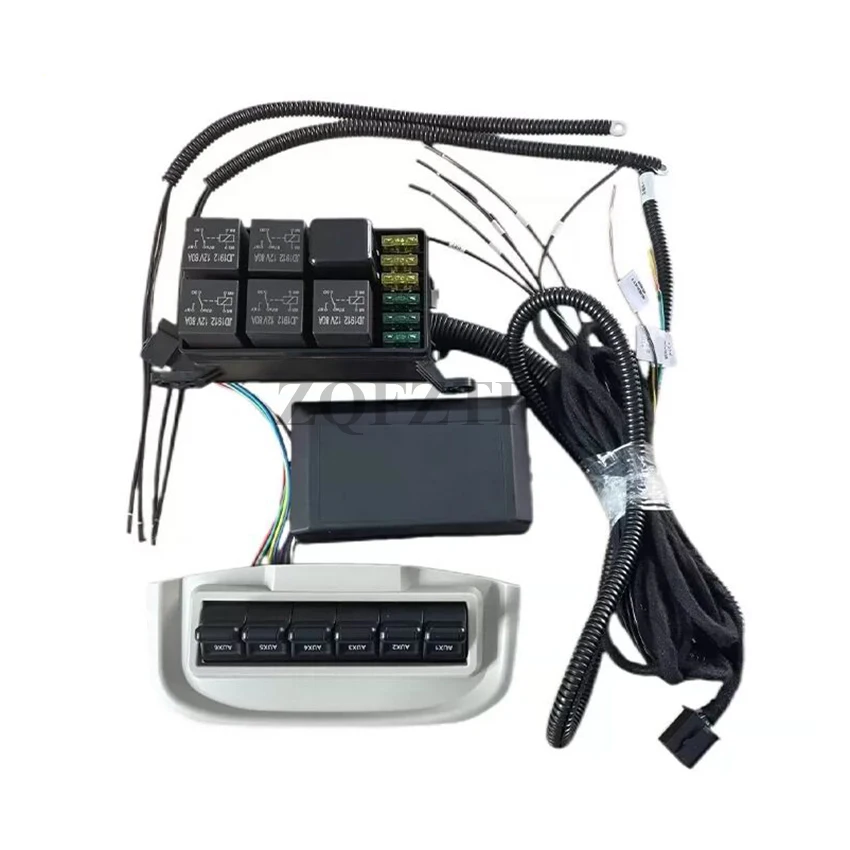 

For Tank 300/400 Six-way Wired Aircraft Switch Modification Car Roof Spotlight Switch Button Assembly Control