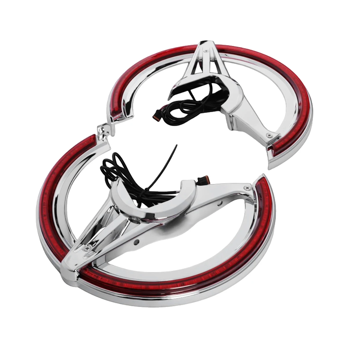 Motorcycle Chrome Brake Rotors Cover Kits LED Accessories For Honda Goldwing GL1800 2018 2019 2020-2025