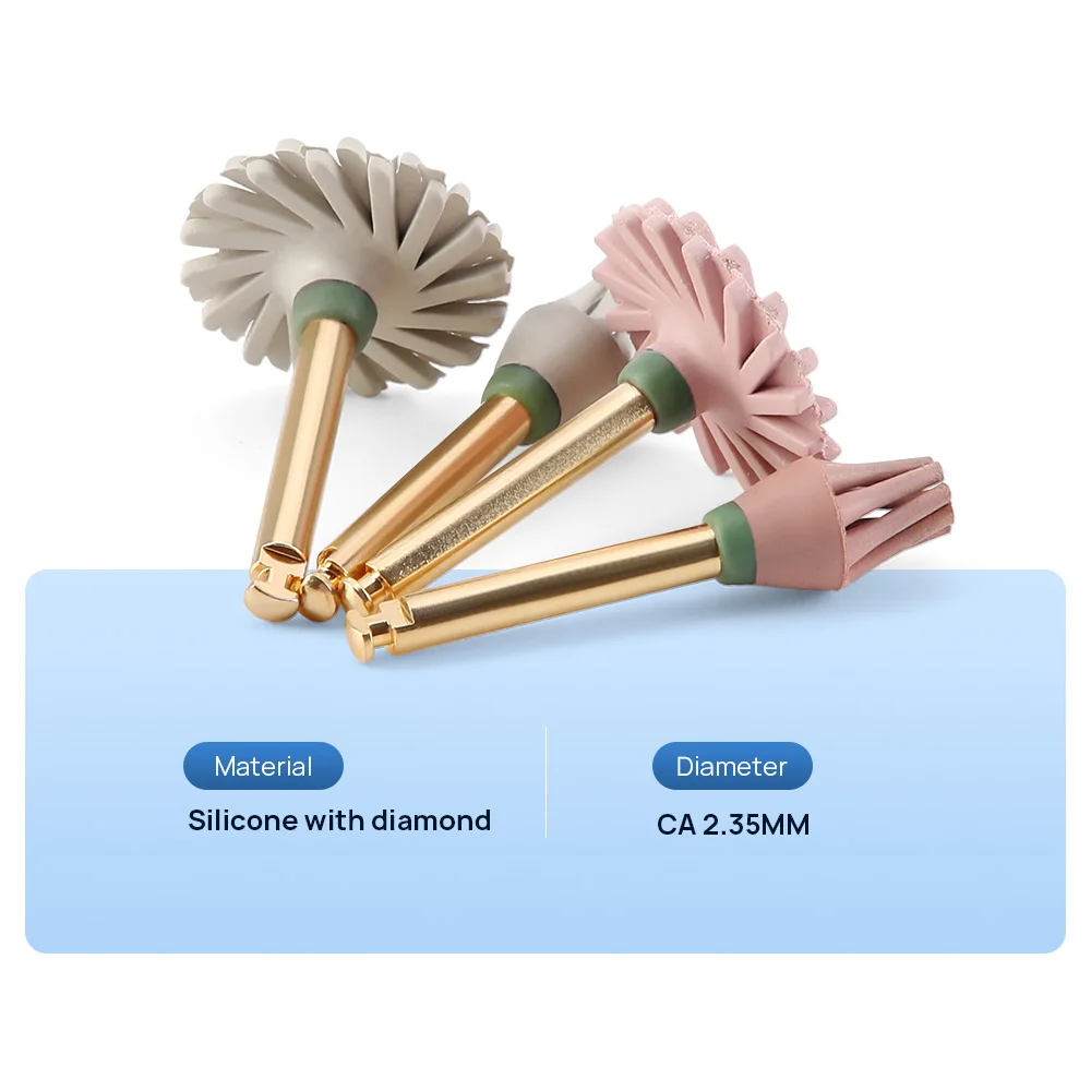 4 sztuki / pudełko Kompozytowa tarcza polerska dentystyczna Silikonowa z diamentowym wykończeniem i polerowaniem do materiałów dentystycznych