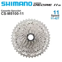 Shimano Deore CS M5100 11 velocidades Cassette piñón rueda libre para bicicleta de montaña MTB CS-M5100 11-51T 11S 42T bicicleta 11V