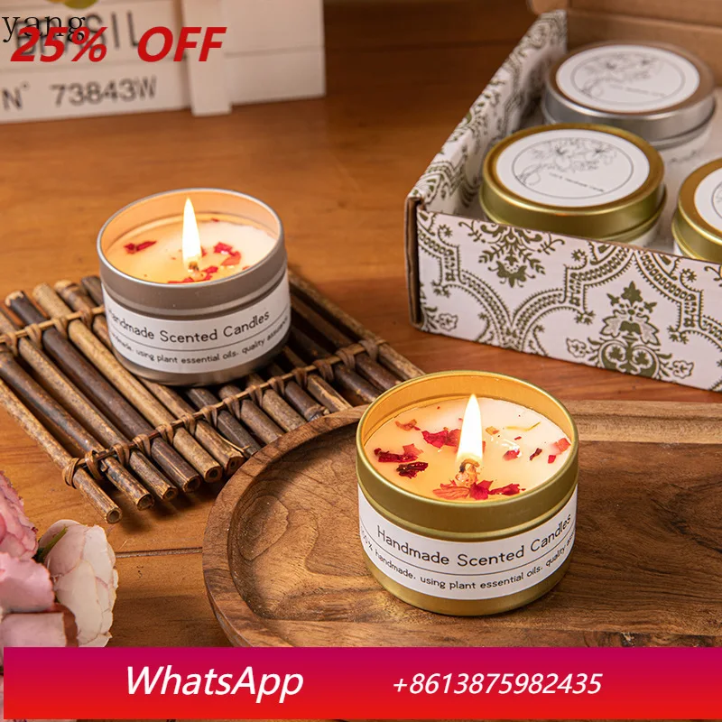 

Ароматическая свеча из соевого воска с сухоцветами, свадебный сувенир, подарок на день рождения, цветочный аромат.